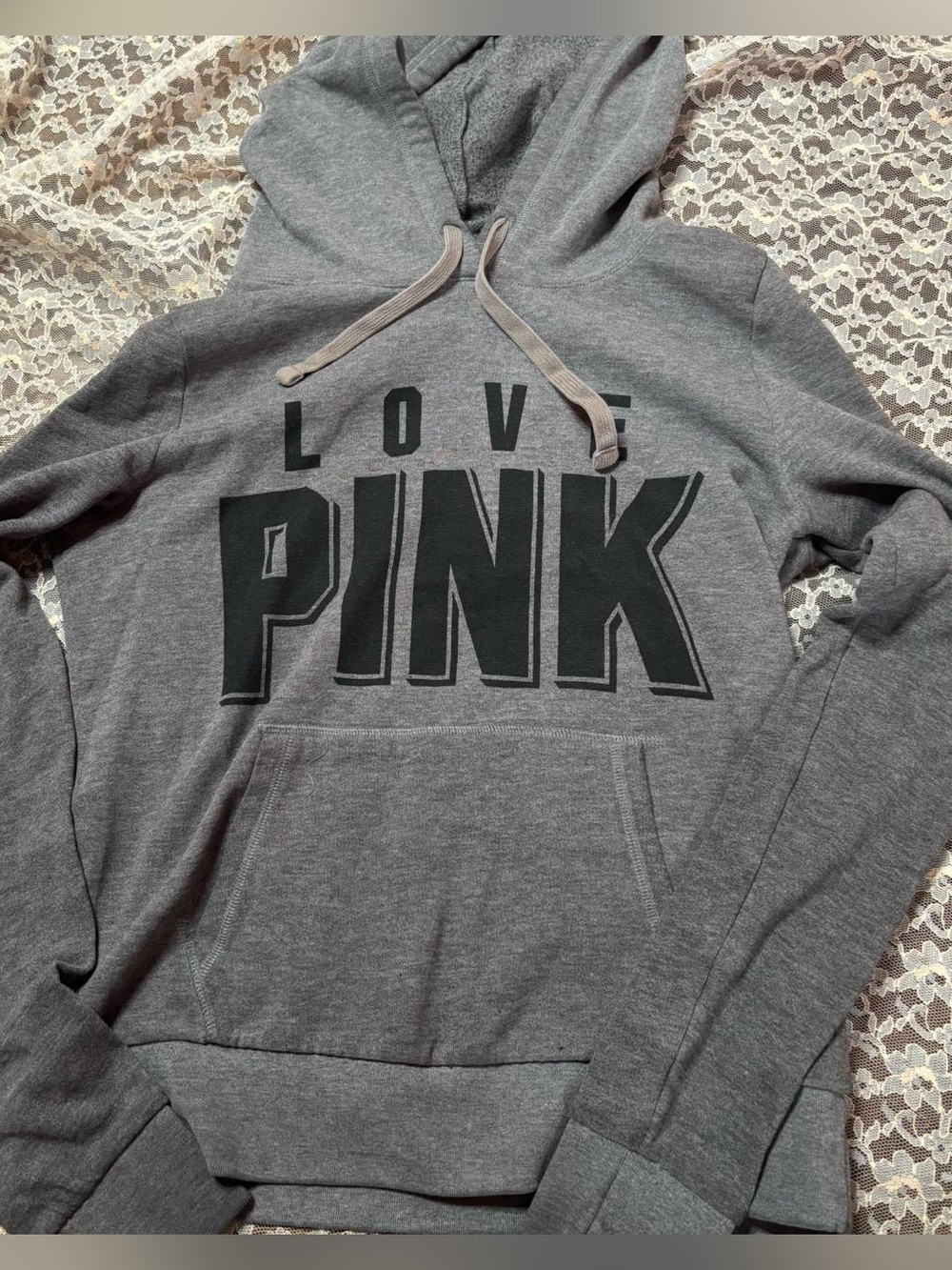 PINK Victoria's Secret Gray Pullover Hoodie